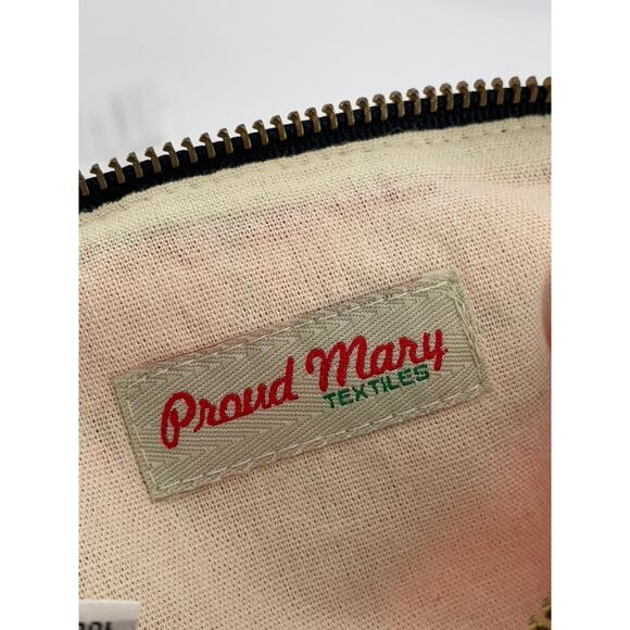 PROUD MARY Women's Orange Windowpane Tassel Clutch Wallet SZ OS - Picture 9 of 10